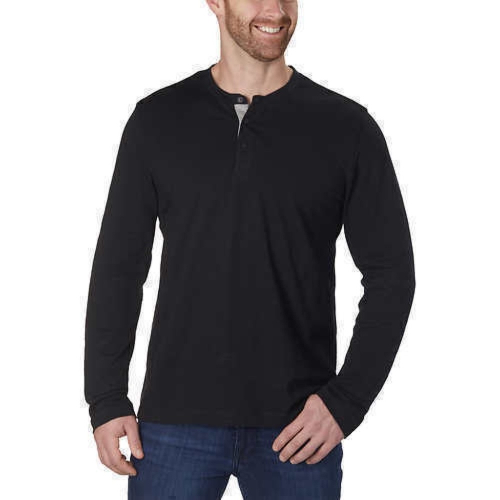 Kenneth Cole Mens Long Sleeve Henley